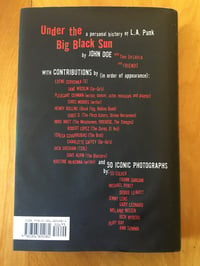 Image 2 of John Doe "Under the Big Black Sun" Hardcover #FIRST EDITION#