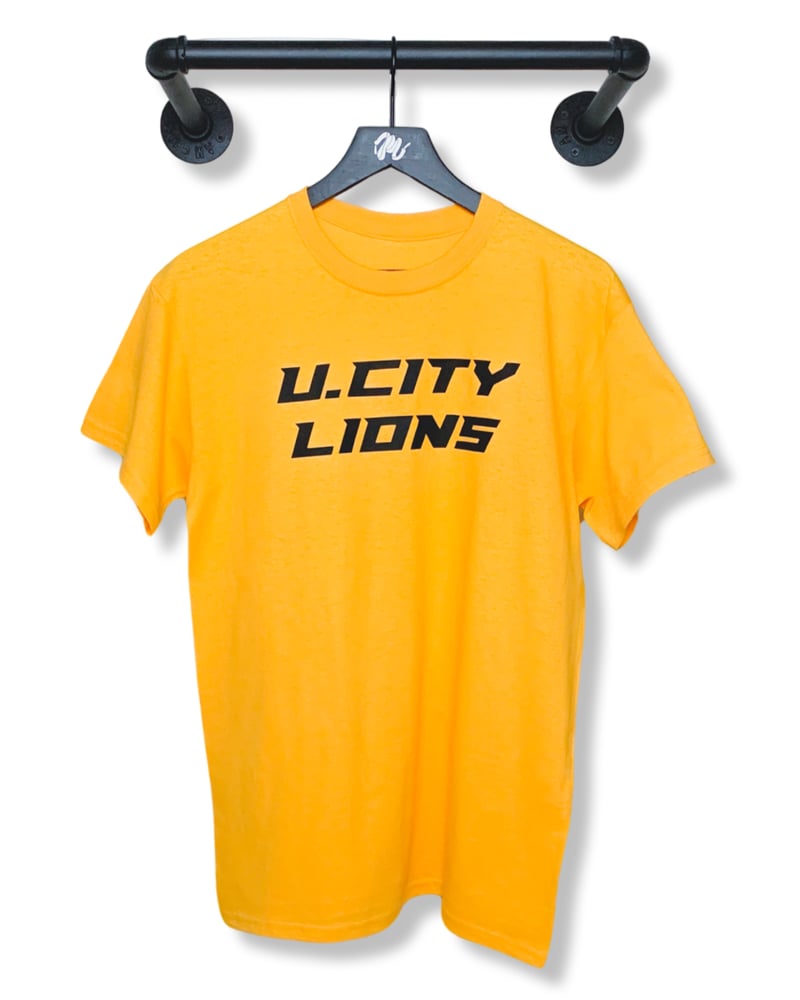 Image of U.City Lions Tee-Gold/Black