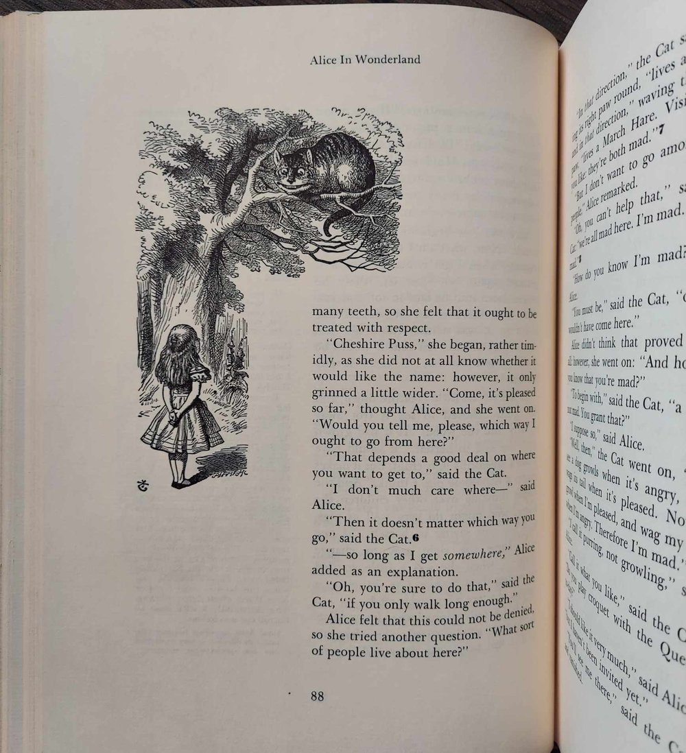 The Annotated Alice, by Lewis Carroll with notes by Martin Gardner