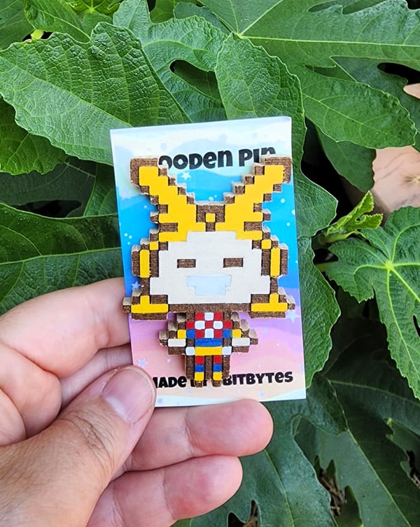 Image of All Might Wooden Pin