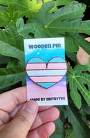 Image 2 of Pride Flag Wooden Pins