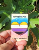 Image 2 of Pride Flags Wooden Pin