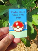 Image 1 of Pokeball wooden pins