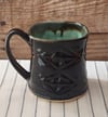 Squared Mug w/bat stamp