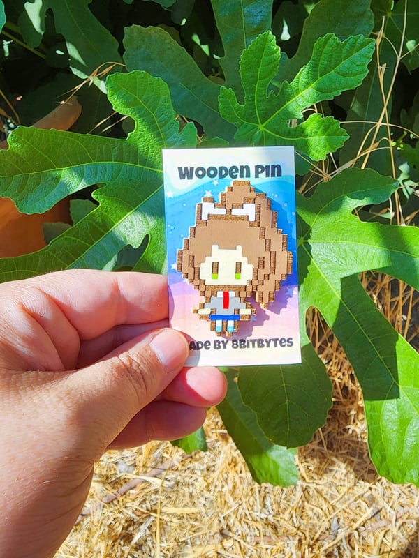 Image of Monica Wooden Pin
