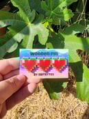 Image 1 of Hp Heart Bar Wooden Pins