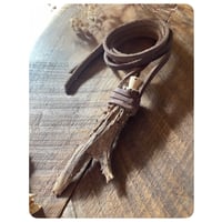 Image 1 of Cork Topped Antler Vial Necklace