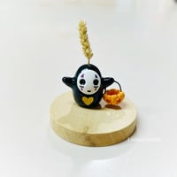 Image 2 of no face with jack o lantern figurine (with hole for tiny flower)