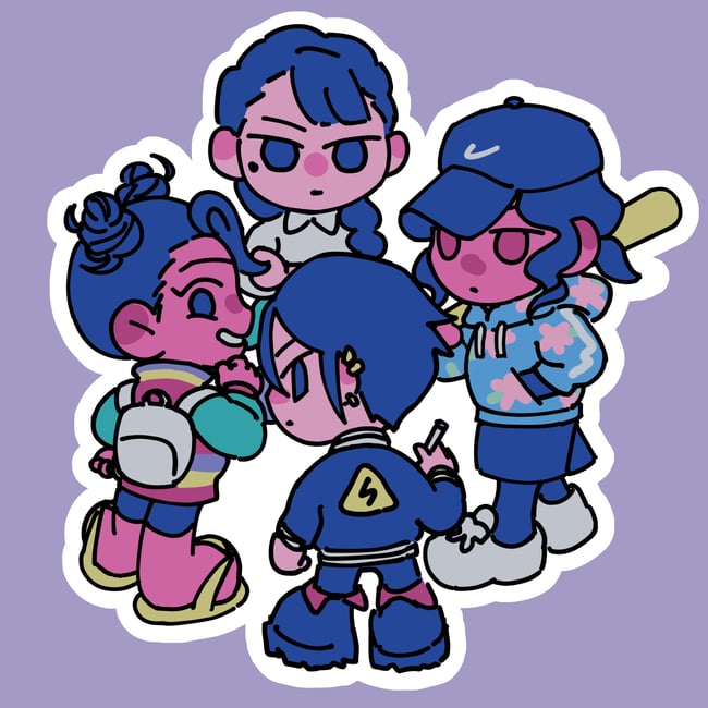 Squad Sticker & Charm