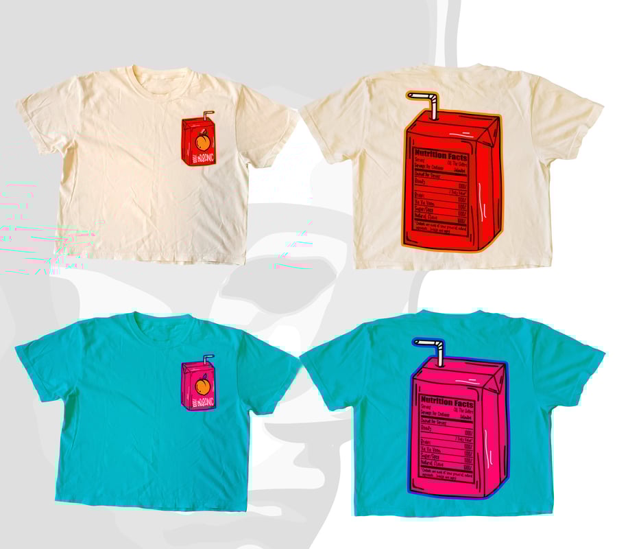 Image of LADIES 1000% ORGANIC JUICEBOX CROP TEE