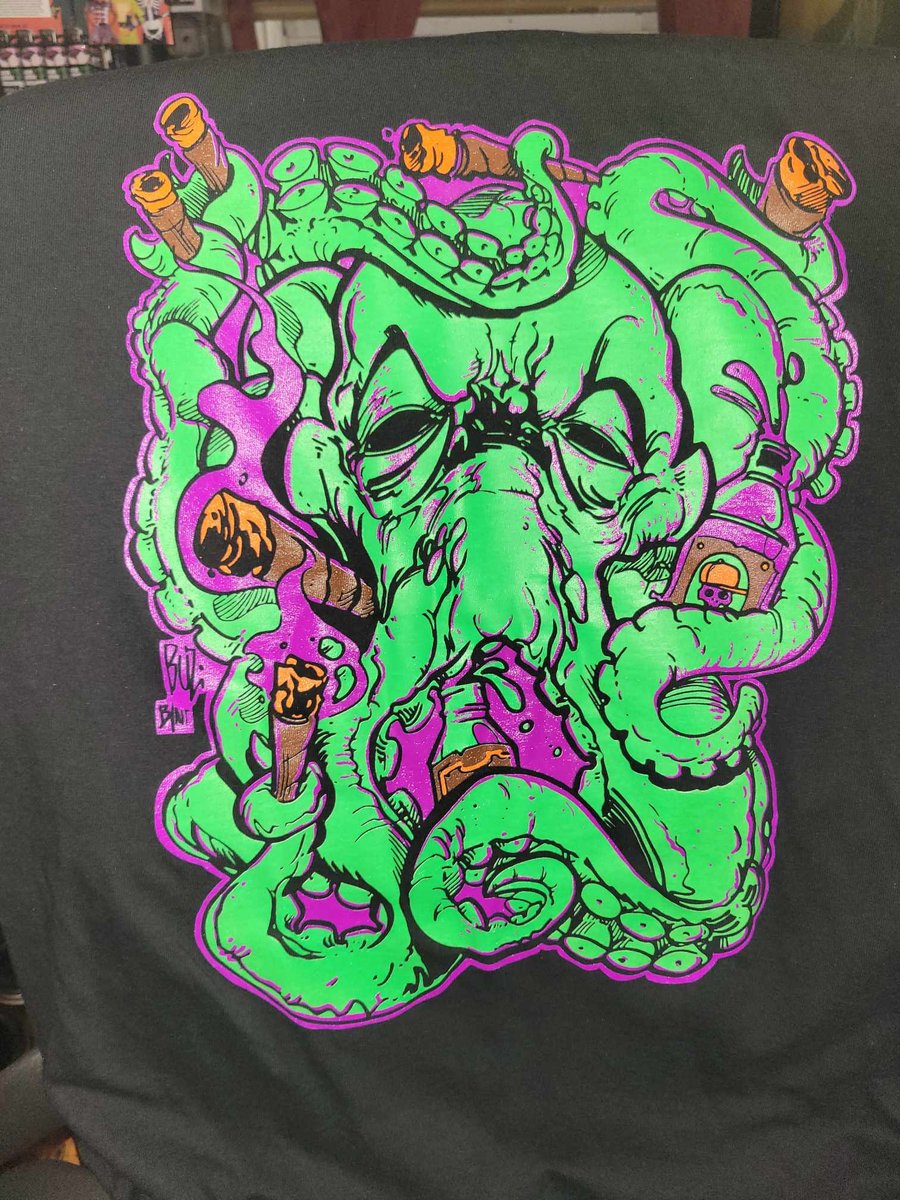 2 MANY BLUNTS OCTOBLUNTS T SHIRT (IN STOCK) GUTTER CHRIST PRODUCTIONS