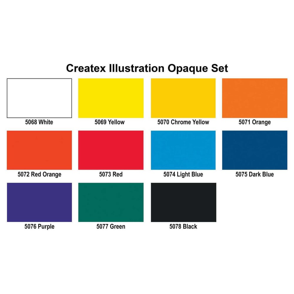 CREATEX - 1oz ILLUSTRATION OPAQUE SET