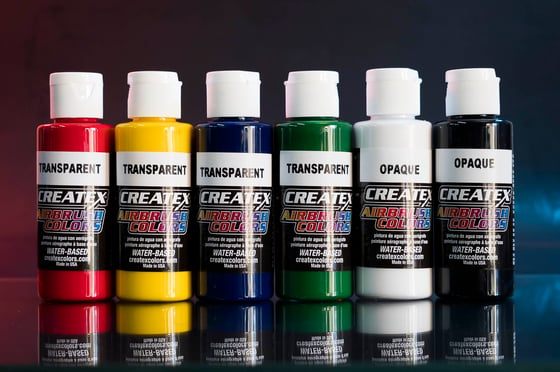 Createx 12 COLOR SET Transparent Airbrush Paint Colors 
