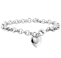 Image 2 of Heart Charm Bracelet 