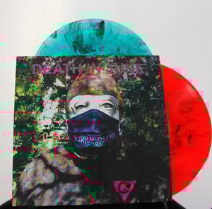 Image of Death In June - Nada-ized (smokey aqua & smokey red vinyl, double LP)