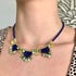 ONE OF A KIND - Gold Dendera Deluxe Lapis Lazuli & Turquoise Necklace  Image 2