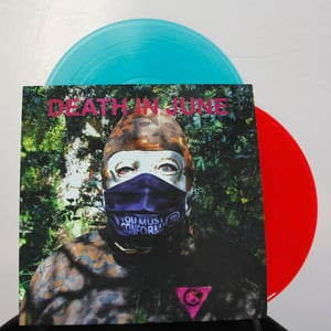 Image of Death In June - Nada-ized! (translucent aquamarine vinyl & translucent red vinyl) Double LP