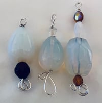 Image 1 of Handmade Opalite Wire Wrapped Pendants