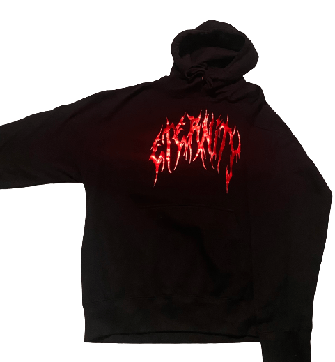 Image of ‘ETERNITY’ CUSTOM LOGO HOODIES LAVA RED