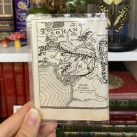 Image 2 of Mordor/Rohan/Gondor Map, Lord of the Rings Book Page Card Wallet