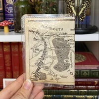 Image 1 of Rivendell/Misty Mountains/Mirkwood Map, Lord of the Rings Book Page Card Wallet