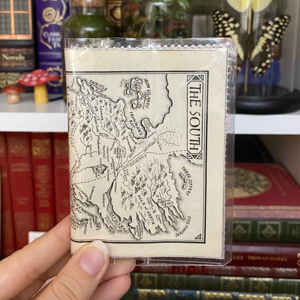 Image of Game of Thrones Map, Book Page Card Wallet