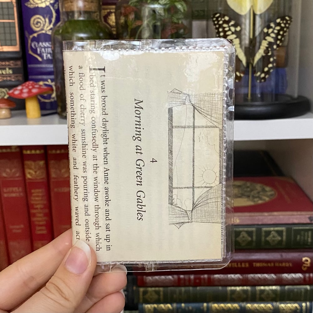 Image of Morning at Green Gables, Anne of Green Gables Book Page Card Wallet