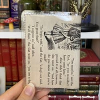 Image 2 of Cheshire Cat, Alice in Wonderland Book Page Card Wallet