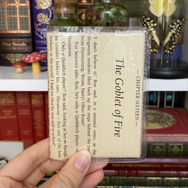 Image of Goblet of Fire, Harry Potter Book Page Card Wallet