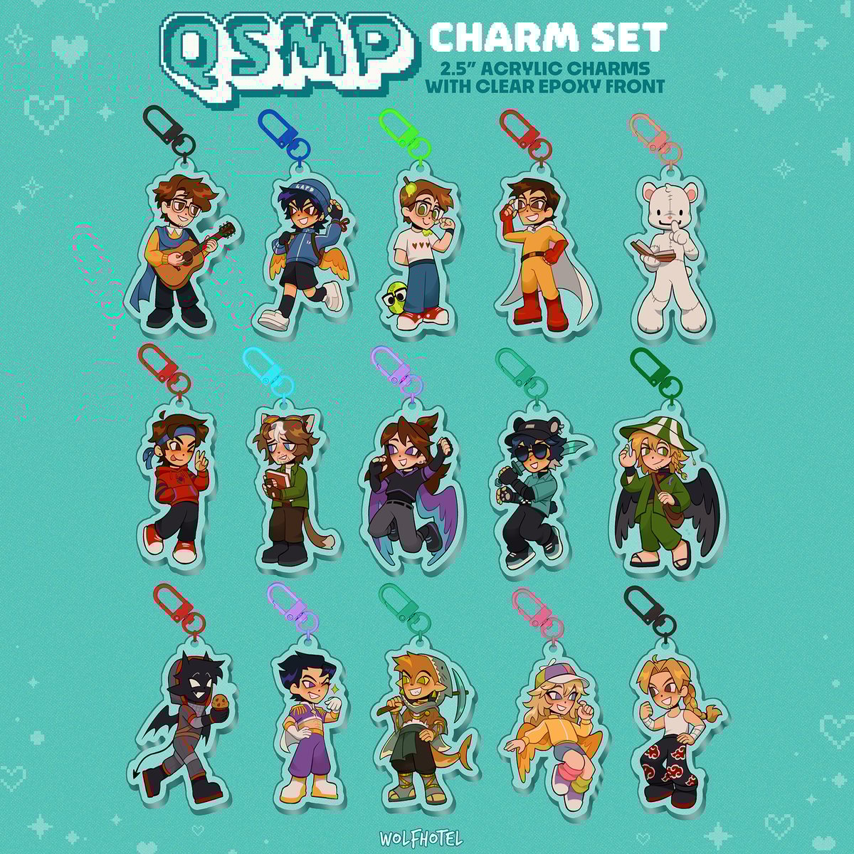 QSMP Acrylic Charms wolfhotel