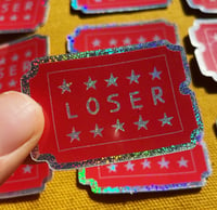 Image 2 of Loser Sparkly Sticker 