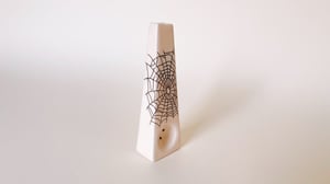 Gold Spiderweb Ceramic Geo Pipe