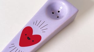 Happy Heart Ceramic Geo Pipe