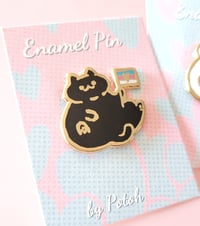 Image 3 of Trans Kitty - Enamel Pin