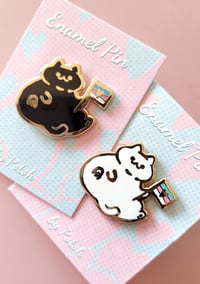 Image 1 of Trans Kitty - Enamel Pin
