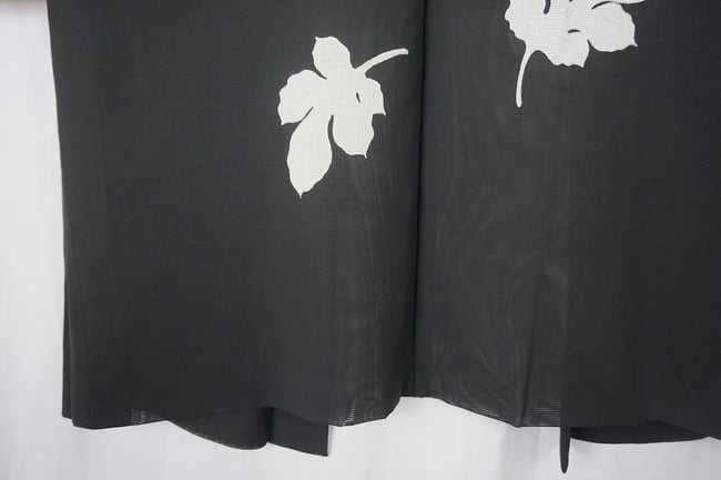 haori "five leaves  see-through  black"