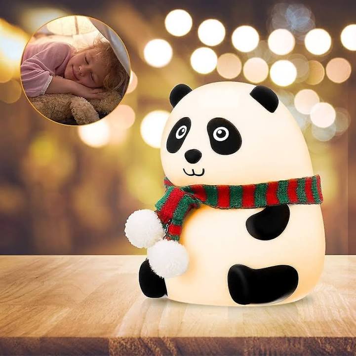 Image of Panda touch silicon lamp