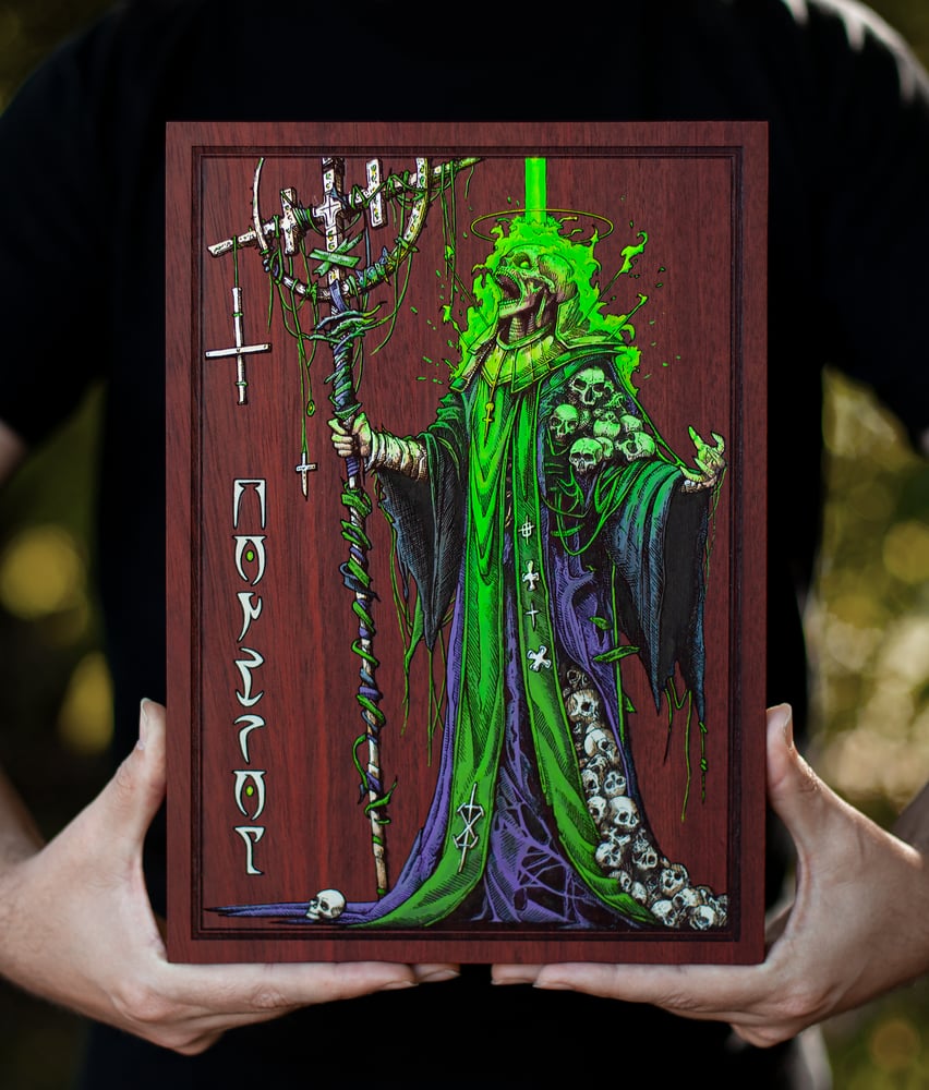 Image of "The Mad Zealot" Engraved Painting