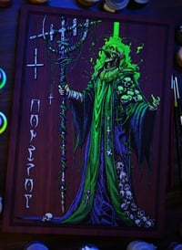 Image 3 of "The Mad Zealot" Engraved Painting