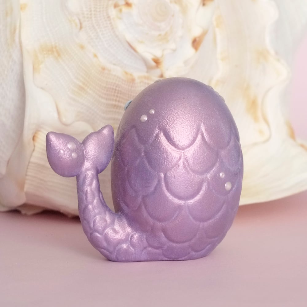 Purple miniature mermaid house