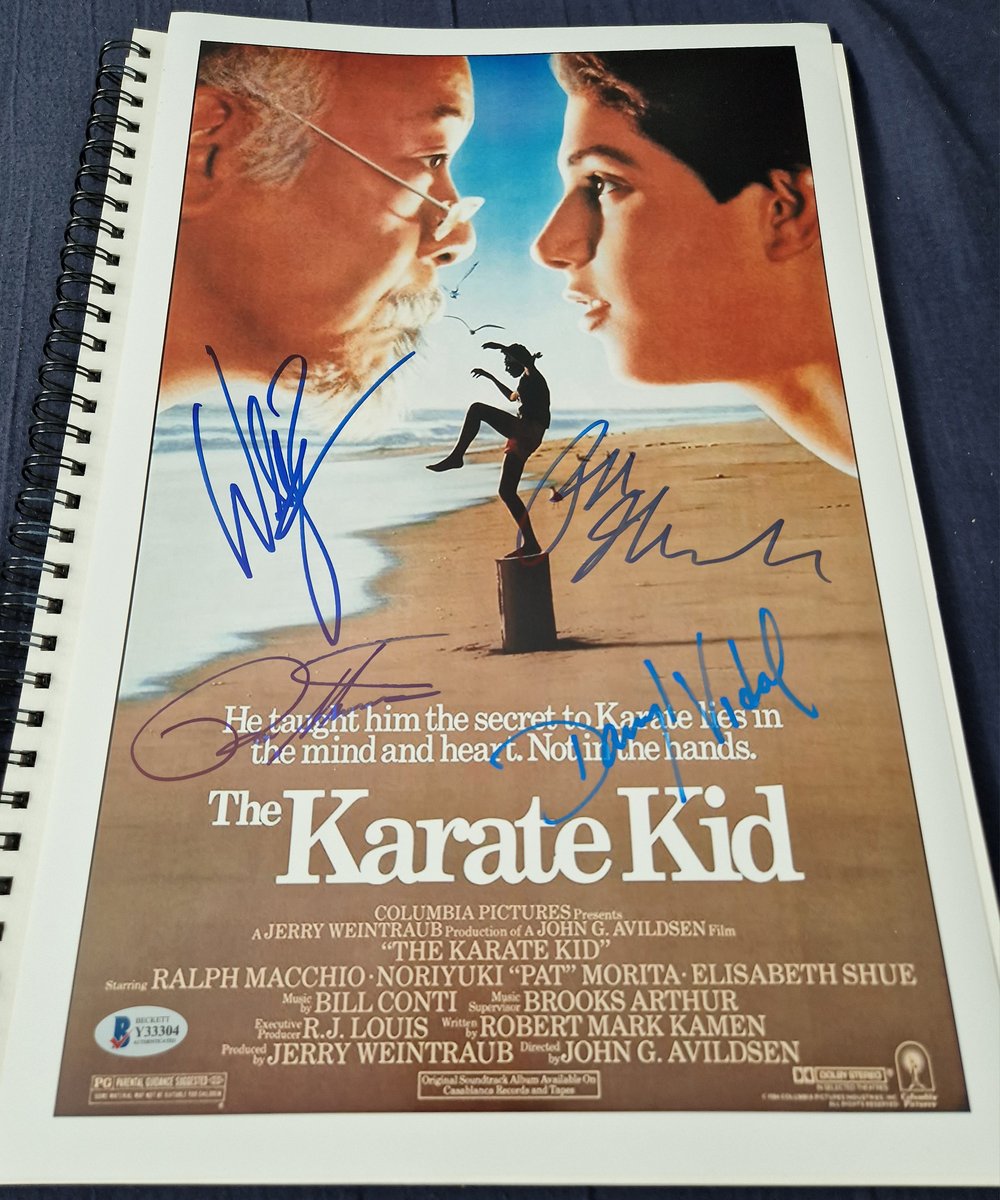 The Karate Kid signed x4