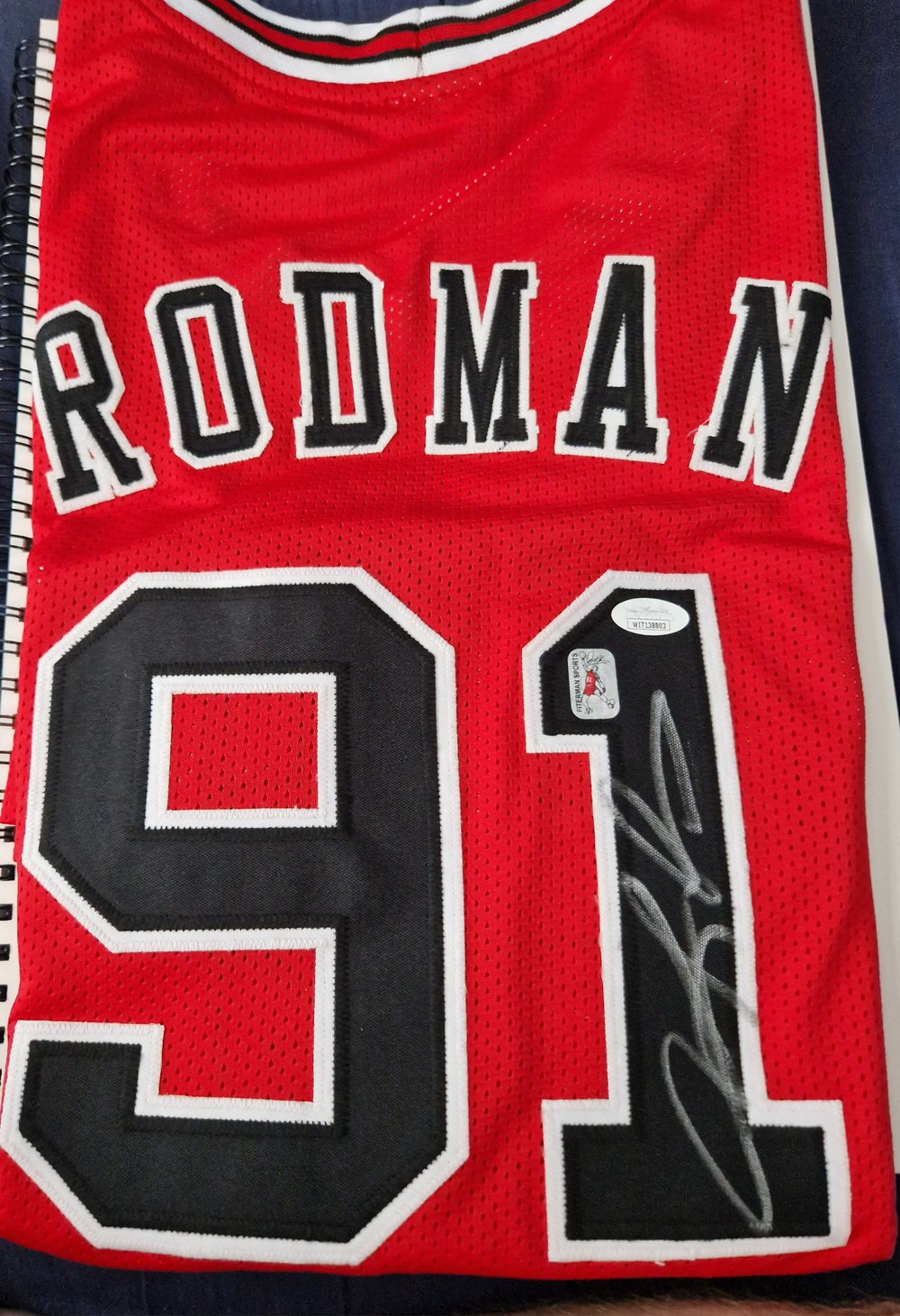 Dennis Rodman Signed Jersey JSA