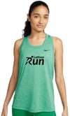 Latinas Run Nike Dri-FIT Racerback Green Tank