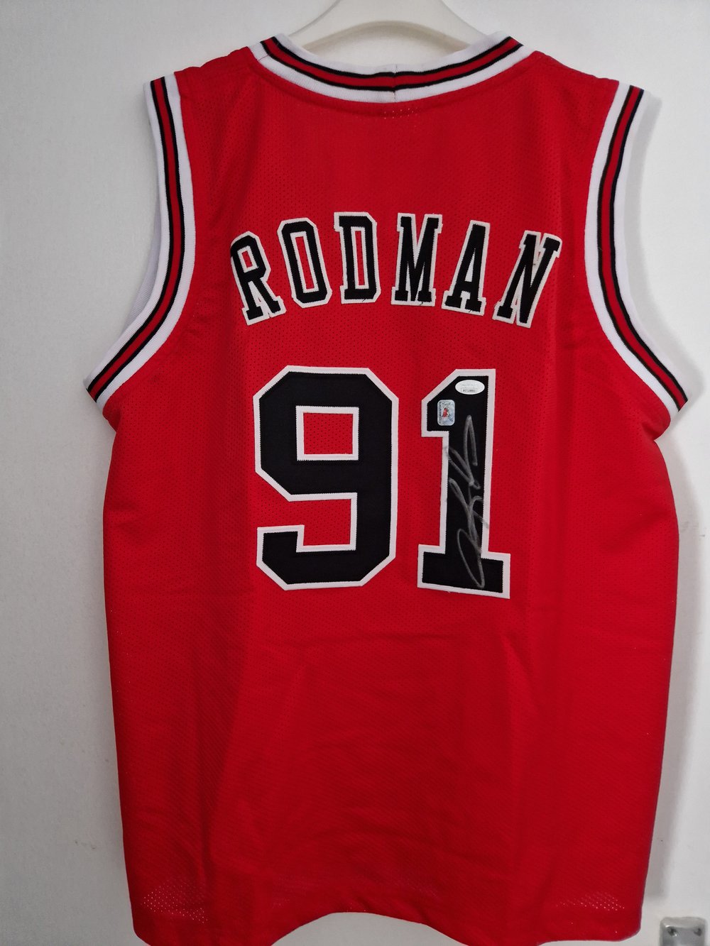 Dennis Rodman Signed Jersey JSA