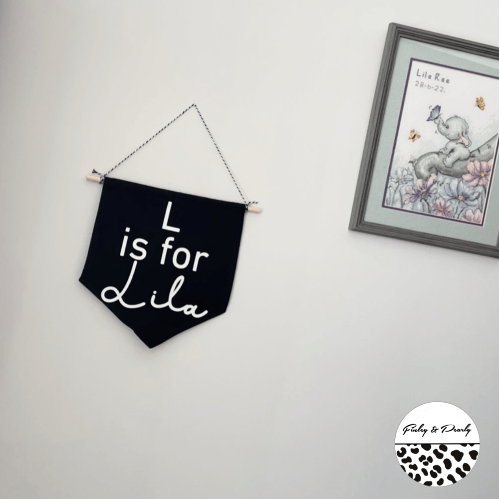 NURSERY DECOR: Name Banner