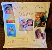 Image 1 of Personalized 17x17 pillows FRONT ONLY