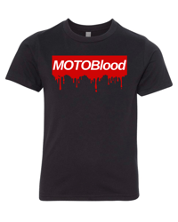Image 1 of *CUSTOMIZE IT* - MOTOBlood Scrub Logo Tee with Custom Back Print - Youth Tee