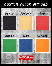 Image 4 of *CUSTOMIZE IT* - MOTOBlood Scrub Logo Tee with Custom Back Print - Youth Tee