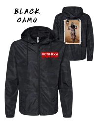 Image 1 of *CUSTOMIZE IT* - Lightweight Windbreaker Full Zip Jacket With Custom Back Print - Adult Jacket