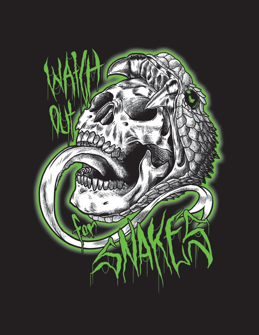 Image of WATCH OUT FOR SNAKES sticker